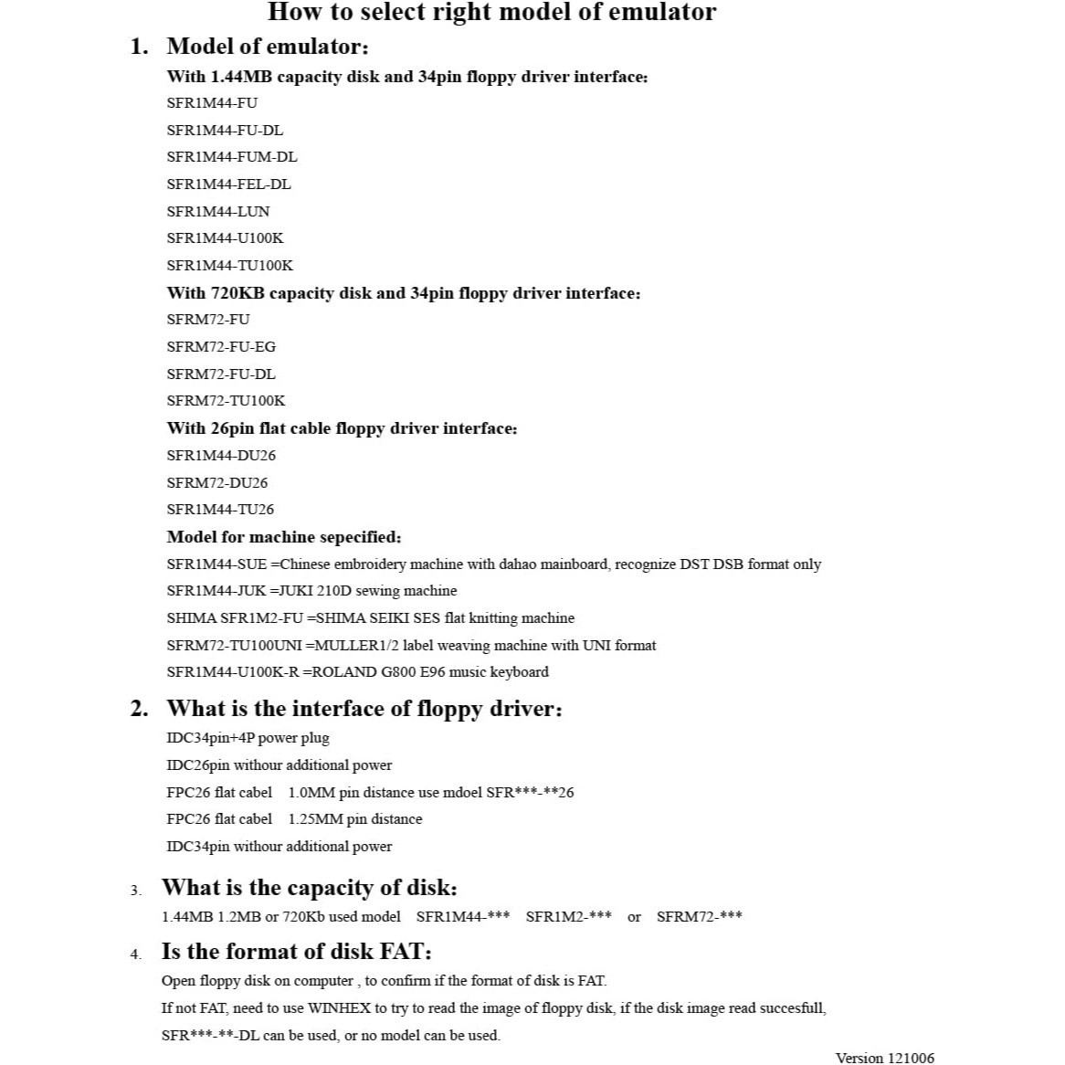 SFR1M44U100 35 Inch 144MB USB SSD Floppy Drive Emulator Black