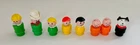 Vtg Fisher Price Little People Lot 8 Figures Construction Cowboy Twins Kids Dog