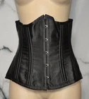SHAPERX Black Double Steel Boned Longline Heavy Duty Waist Training Corset 3XL