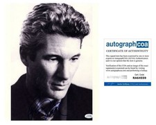Richard Gere Signed Autographed 11x14 Photo Vintage B&W Portrait ACOA