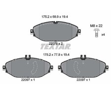 TEXTAR Bremsbelagsatz Bremsbeläge Vorderachse für Mercedes Benz C CLS E Klasse
