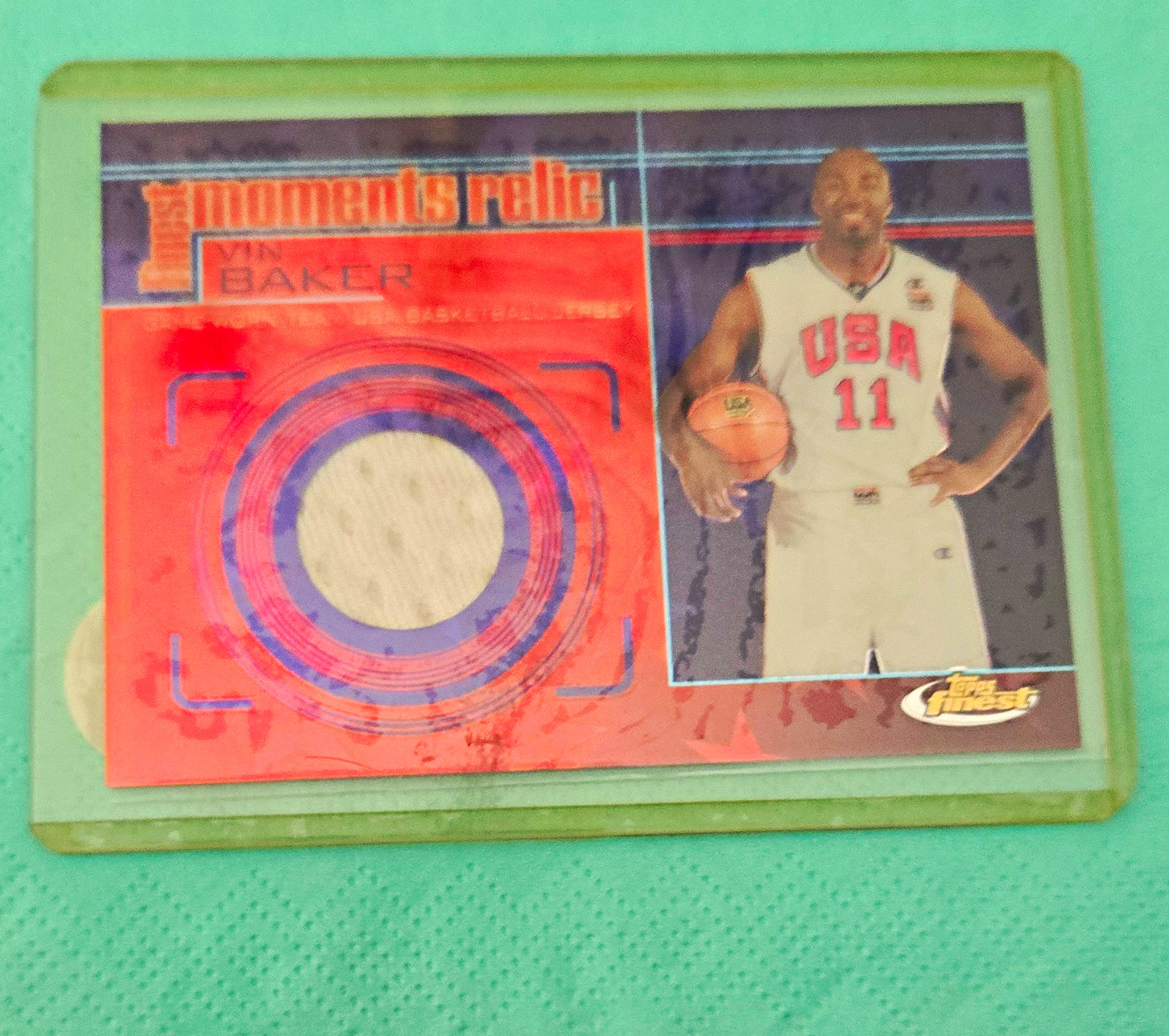 Topps 2000-01 Topps Finest Finest Moments Relic Jersey Vin Baker #FMR1