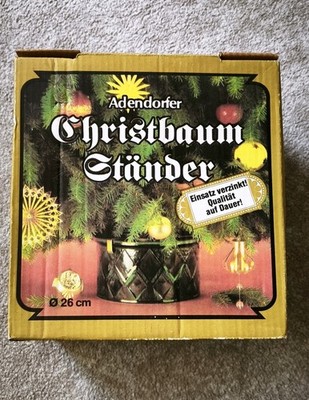 VINTAGE German Ceramic Adendorfer Live Christmas Tree Stand Christbaum Stander