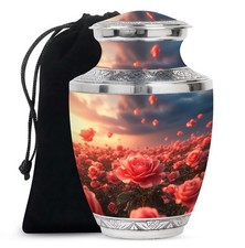 Rose Urn 10Inch for Human Ashes Large Urns for Ash Cremation Decorative
