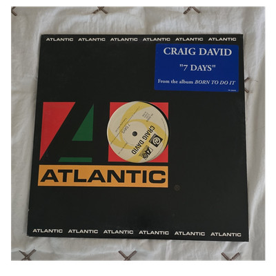 Craig David ''7 Days'' 12'' Promo Vinyl Single 45 RPM Atlantic PR 300608