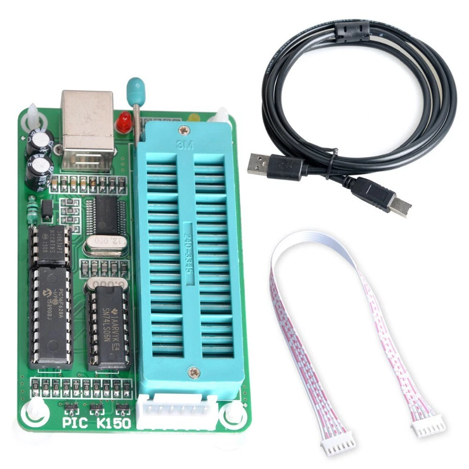 PIC Microchip MCU Microcore Burner USB Downloader K150 Programmer + ICSP Cable - Photo 4/4