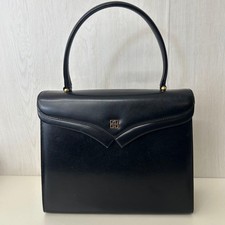 GIVENCHY Borsa a mano in pelle nera donna vintage borsa design classico