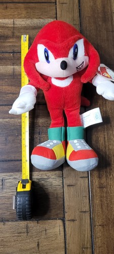 Vintage 2003 9" Knuckles Plush Toy Sonic the Hedgehog - Picture 7 of 8