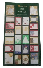 Vintage Traditions Christmas 215 Gift Tags Paper Magic Shiney NOS