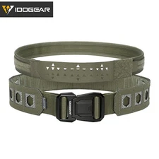 IDOGEAR Tactical 2 Inch Quick Release MOLLE With Inner Belt Lightweight Belt BK