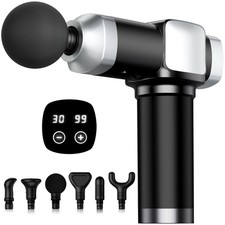 Deep Tissue Massage , Portable Percussion Electric Muscle Massager for Pain R...