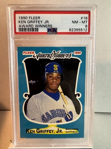 1990 Fleer Award Winners - Ken Griffey Jr #16 PSA 8