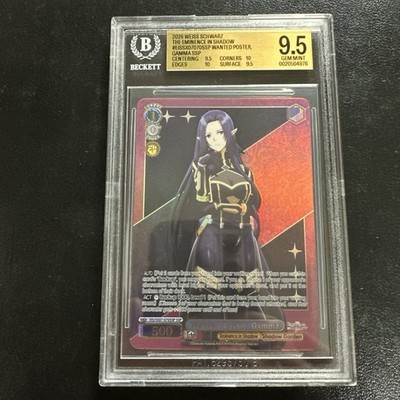 2026 WEISS SCHWARZ THE EMINENCE IN SHADOW BGS 9.5 WANTED POSTER, GAMMA SSP