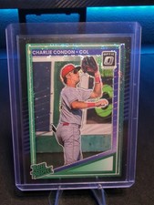 2025 Donruss Optic Rated Prospect Charlie Condon #194 Black Circles Prizm, Disco