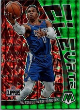 2022-23 Panini Mosaic #16 Russell Westbrook Elevate Mosaic Green