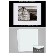 Polar White Museum Board 4 Ply 17x22 100 Cotton Rag Archival Mat 15pk