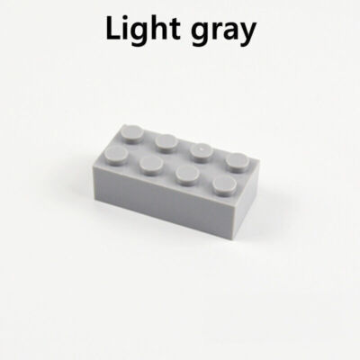 ️100 New For Lego 2x4 Light Gray Bricks (ID 3001) Bulk Parts Star