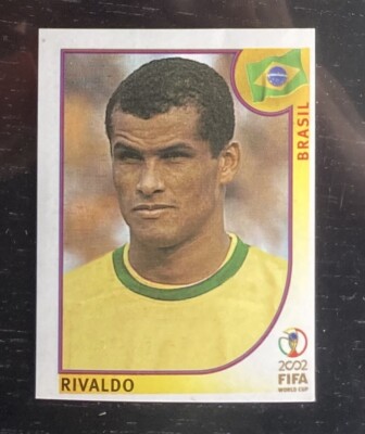 Panini Sticker Nr. 183 WM World Cup 2002 02 Spieler Rivaldo in Top-Zustand