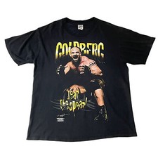Vintage 1998 Goldberg  Fear The Spear  WCW Pro Wrestling Tee   Men  s XL   Rare