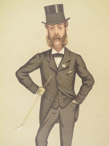 1880 Vanity Fair ART Earl of Nottingham Illustrated COLOR Portraits HUGE - Picture 15 of 24