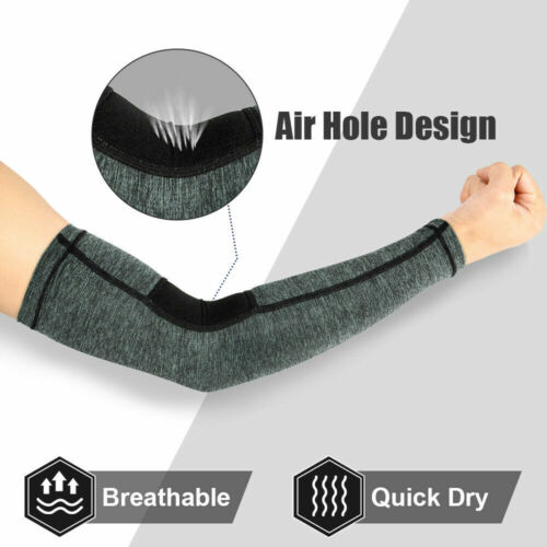Summer Cooling Arm Sleeves Cover UV Sun Protection Sports Outdoor for Men Women - Picture 4 of 20