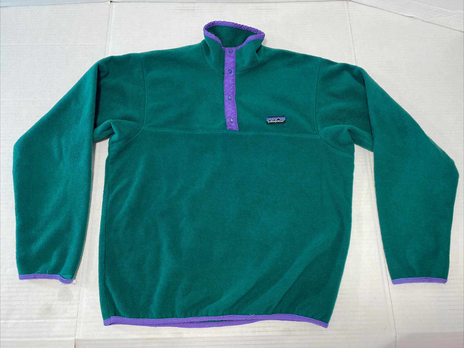 Patagonia Synchilla Snap T Fleece SZ M VNTG 90s Pullover Lightweight No  Pocket