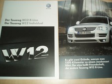 Volkswagen Touareg W12 R-Line + indywidualna broszura + cennik
