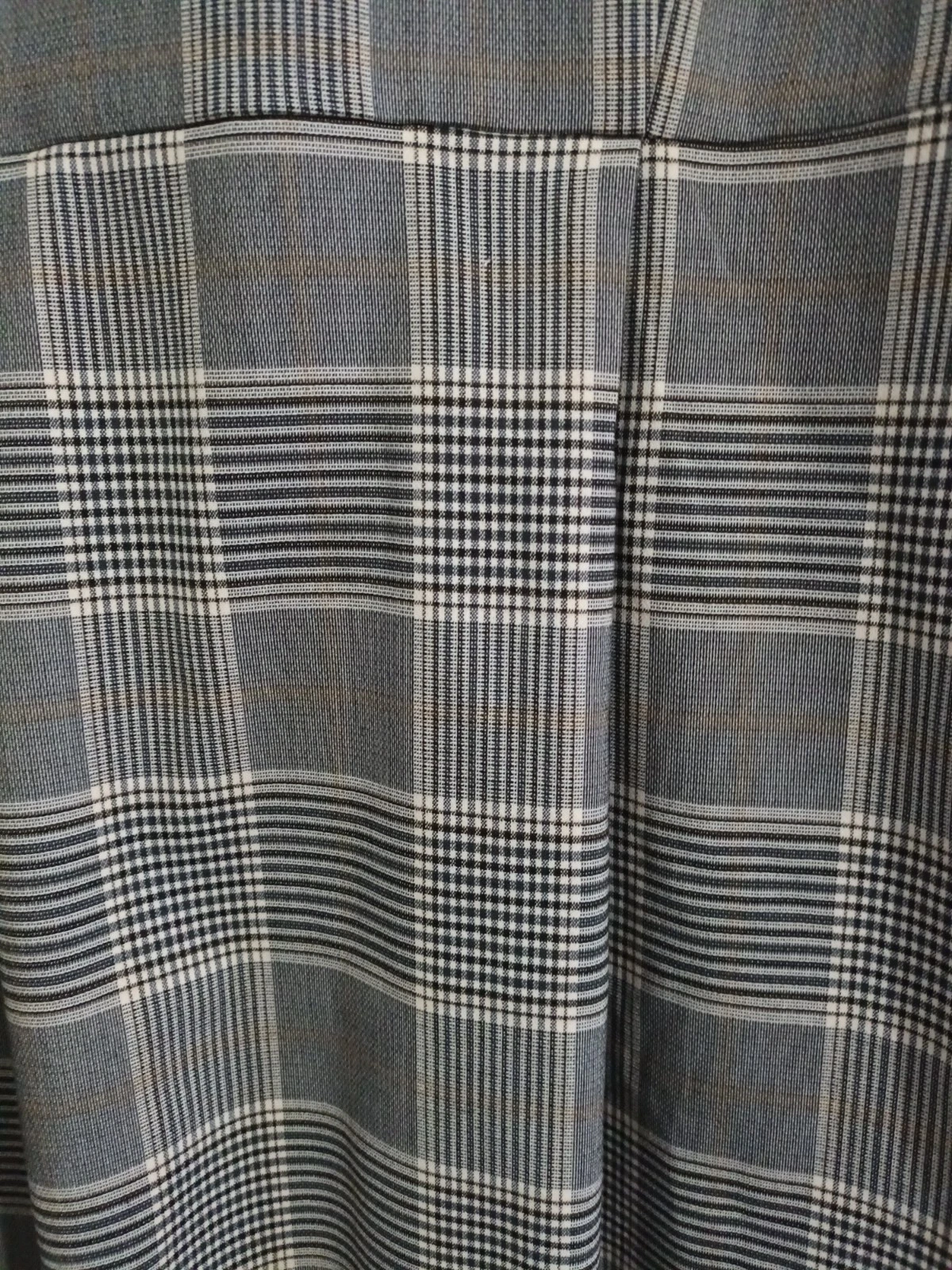 VETEMENTS abito donna nero quadri manica corta taglia 44 klu abbigliamento nuovo