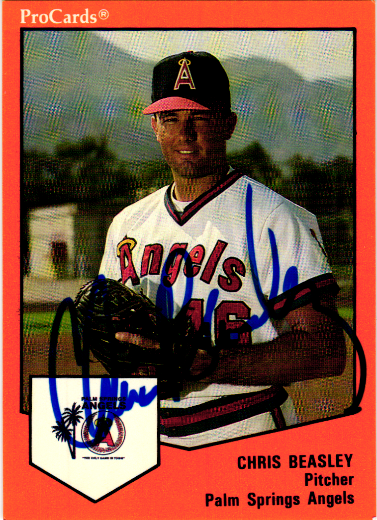 1989 ProCards Minor League #488 Chris Beasley Signed Palm Springs