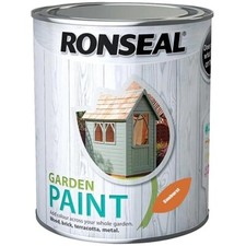 Ronseal Garden Paint Wood Brick Metal Stone Outdoor Exterior All Colours & Size