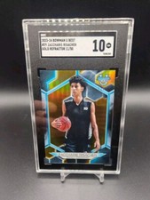 TRUE GOLD REFRACTOR/50 SGC 10 2023-24 Bowman Best U Chrome Zaccharie Risacher RC