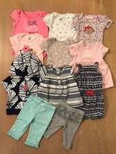 Carter's  Others Infant Girls Spring  Summer Clothing Lot of 11 Size Newborn