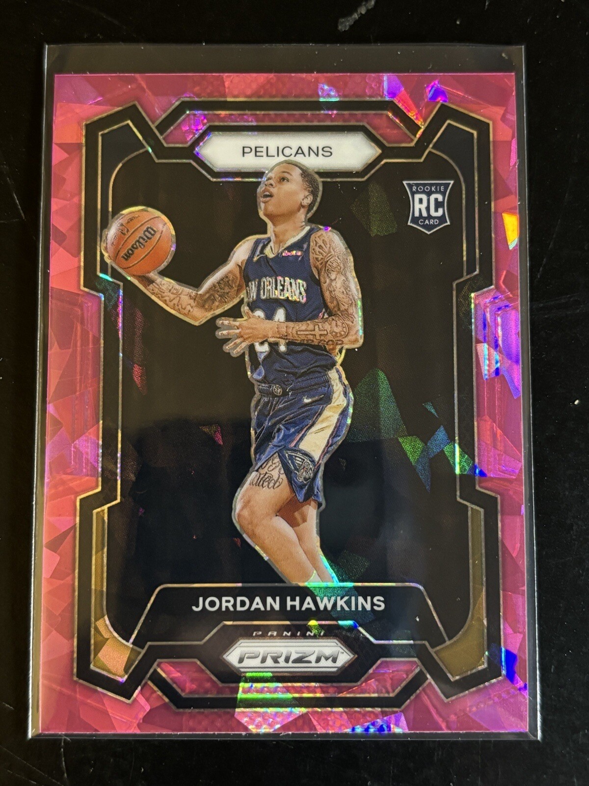 2023-24 Prizm Basketball Jordan Hawkins Pink Ice Rookie No. 130