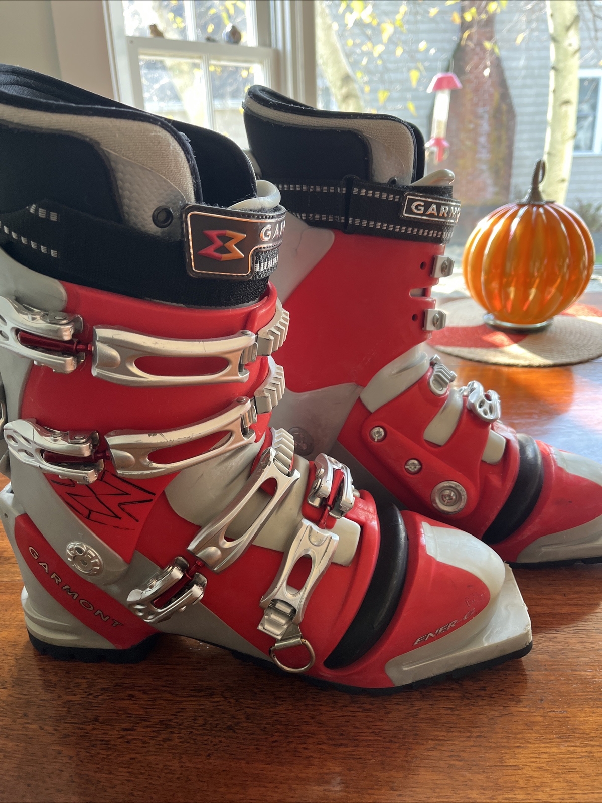 GARMONT GRide Telemark Ski Boots Men's 28 Red Silver Black eBay