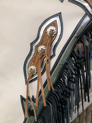 Bull Riding Chaps Western Show Chap adulte franges cuir de