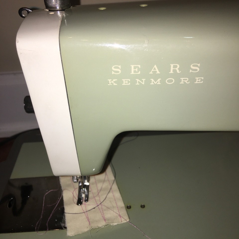 Vintage Sears Kenmore sewing machine 2142 W/CasePedal eBay
