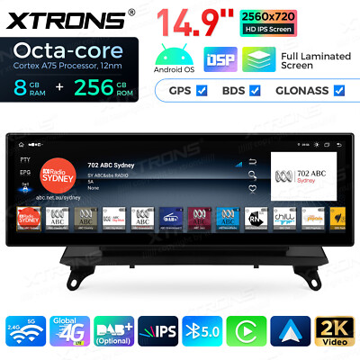 14,9'' Autoradio Für BMW X5 E70 E71 CCC Android 14 8G+256GB GPS Navi CarPlay DSP