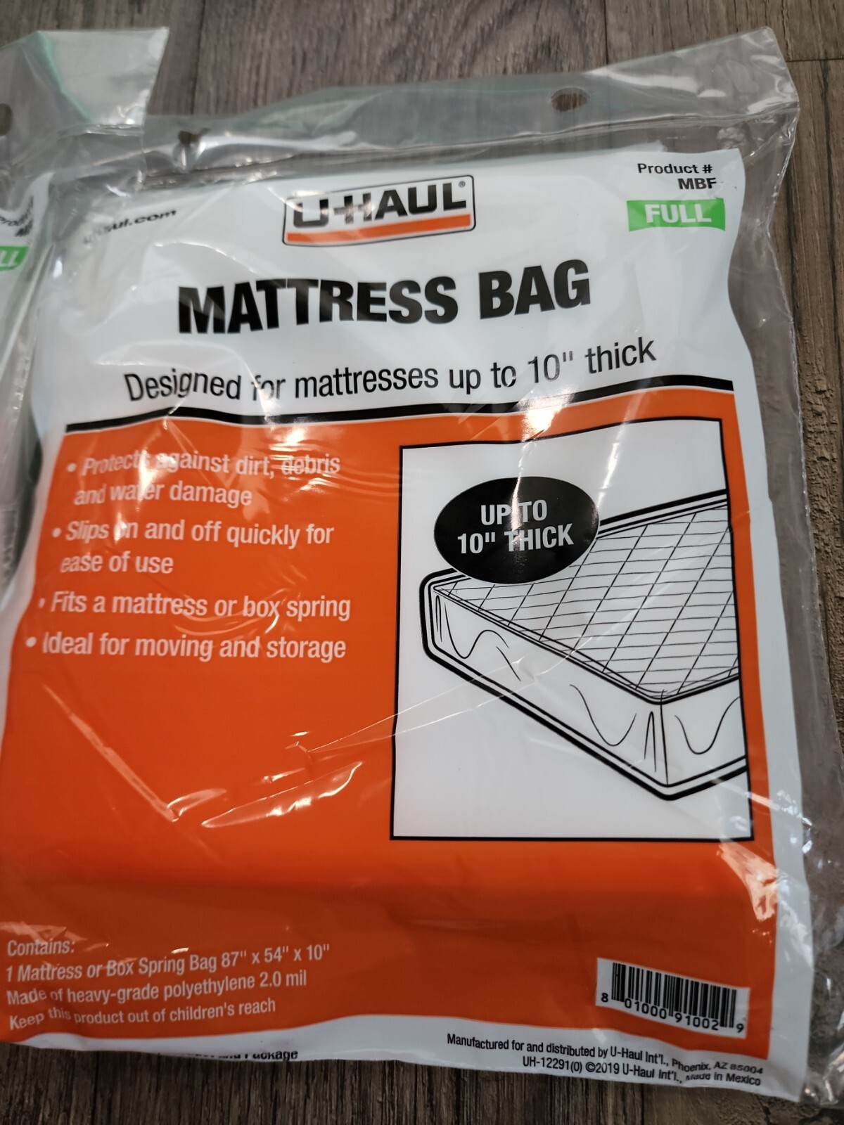Lot of 2 UHaul Mattress bag cover Full size eBay