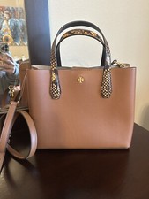 New, authentic tory burch blake small tote bag brown