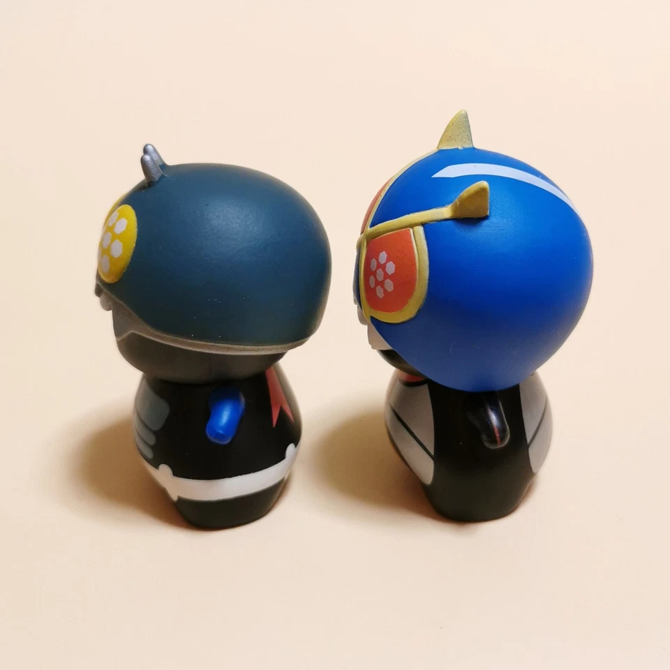 Lote de 2 CIBOYS como KAMEN RIDER Superherói 2" Mini Figura DESIGNER BRINQUEDO Colecionável - Imagem 2 de 4