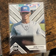 2018 Panini Elite Extra Edition JOSE COSMA ASPIRATIONS RED #168 /150 DOMINICAN