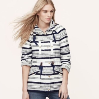 Loft Breton Anorak Nautical Striped Jackets Size UK