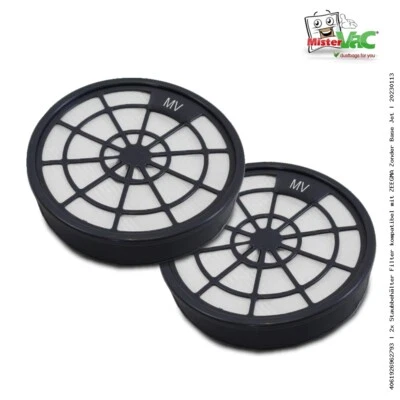 2x Staubbehälter Filter kompatibel mit ZEEGMA Zonder Base Jet