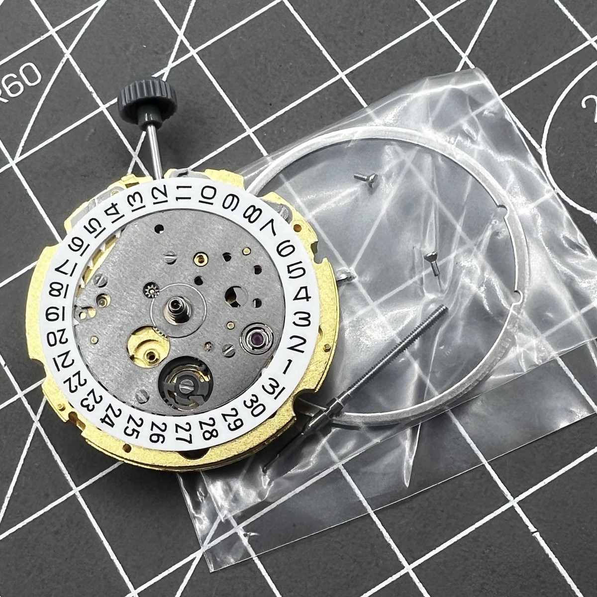 Golden Miyota Citizen 8200/8215 Mechanical Movement Double