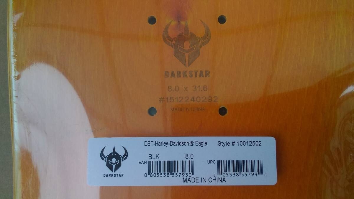 Harley Davidson Skateboard Skate Deck Deadstock New Dark Harley Davidson Skateboard Skate Deck Deadstock New Dark