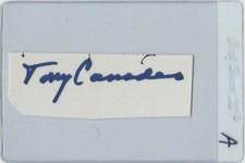 Tony Canadeo Green Bay Packers Signed Auto Football Cut Autograph A