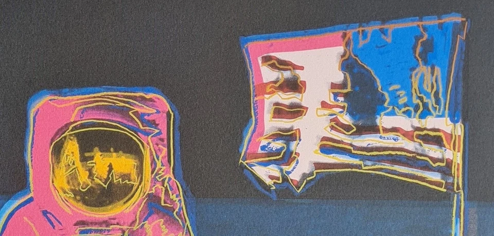 ANDY WARHOL * Moonwalk * 50 x 40 cm * signed lithograph * limited # 41/200 - Bild 4 von 4