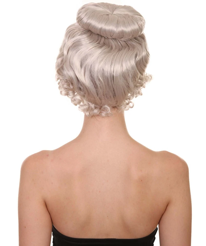 Mrs Claus Wig – Grey Hair with Bun – Christmas Fancy Dress Accessory - Image 4 of 4