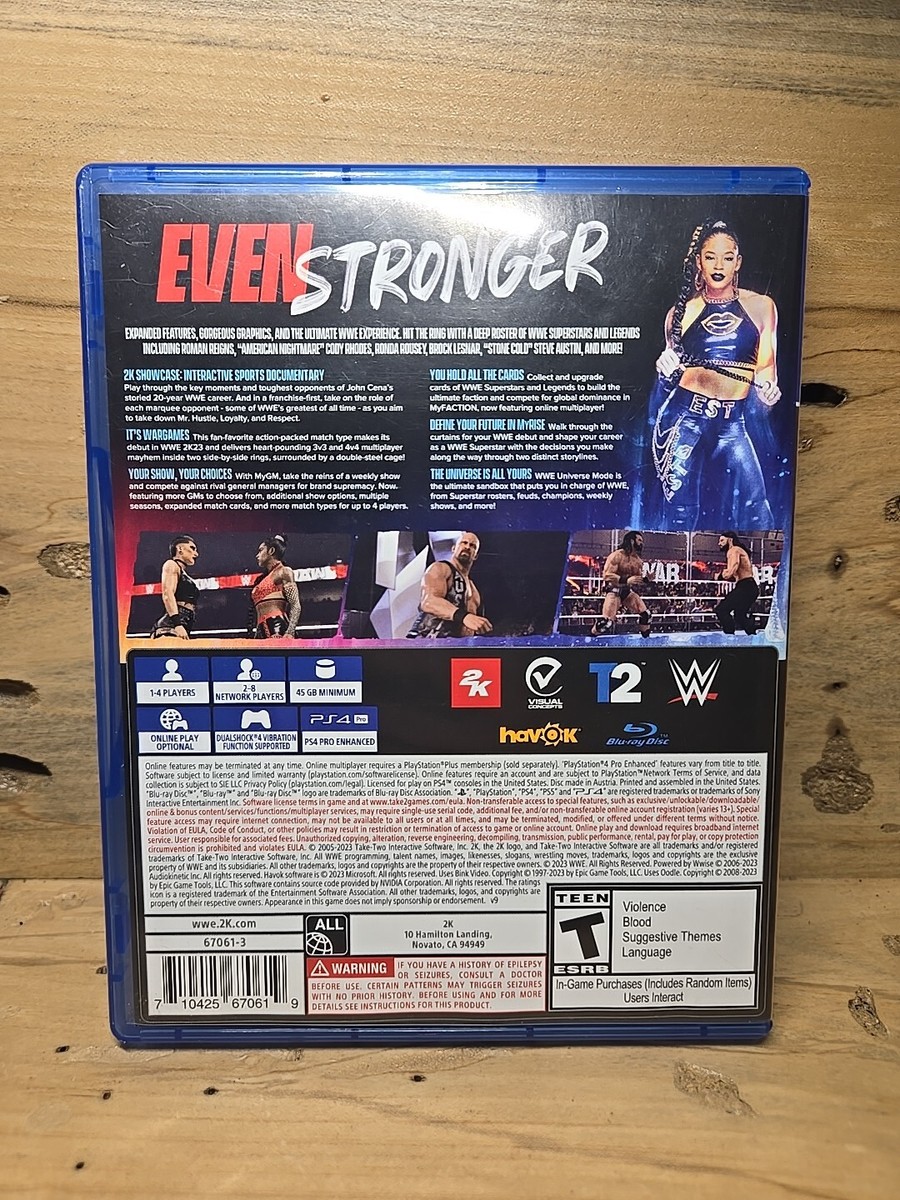 Wwe 2k23 Playstation Pkg WWE 2K23 PlayStation 2K John Cena