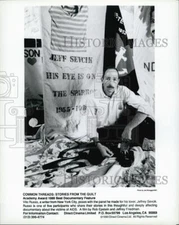 1990 Press Photo Writer Vito Russo in "Common Threads: Stories from Quilt"